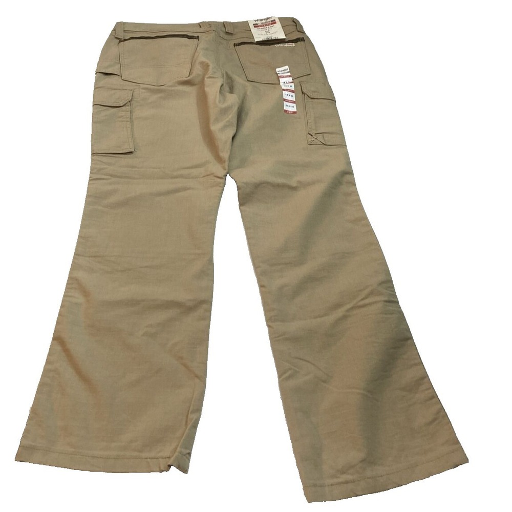 Wrangler Riggs Ranger Cargo Pants Beige Slim Fit Flex 18x30 103WF60GK